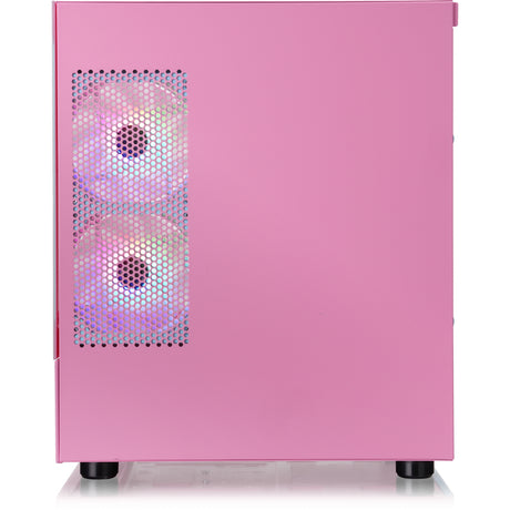 Thermaltake View 170 TG ArGB Mini-Tower-Gehäuse (Rosa | 2x USB-A | RGB | gehärtetes Glas)
