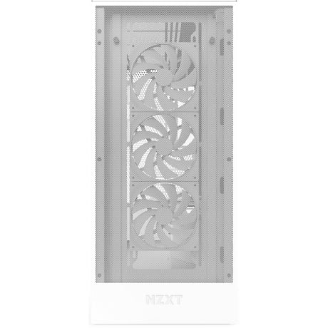 Nzxt h7 flow (2024) Midi-Tower-Gehäuse (weiß | 2x USB-A | 1x USB-C | gehärtetes Glas)