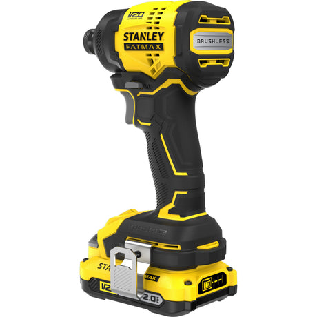 Stanley Fatmax V20 18V Schlagschrauber (schwarz gelb, Akku und Ladegerät inklusive, mit Koffer)