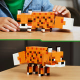 Lego Minecraft der Fuchs, Kinderzimmerdekoration und Tierspielzeug für Kinder – 21588