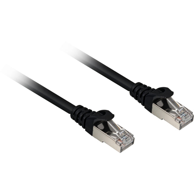 Sharkoon Netzwerkkabel SFTP, RJ-45 mit Cat.6a (schwarz, 10 Meter, halogenfrei)