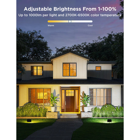 Govee Smart Ground Lighting Matter RGBWW – 4er-Pack für den Außenbereich