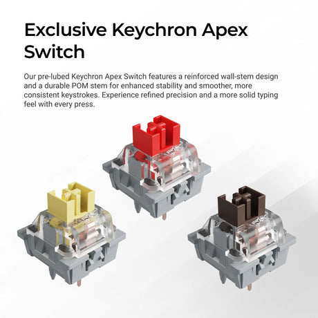 Keychron k10 max-h13 rgb mechanisch toetsenbord (zwart, us lay-out (qwerty), apex brown, 100%, rgb leds, osa double-shot pbt, hot swap, usb-c | 2.4 ghz | bluetooth 5.1)