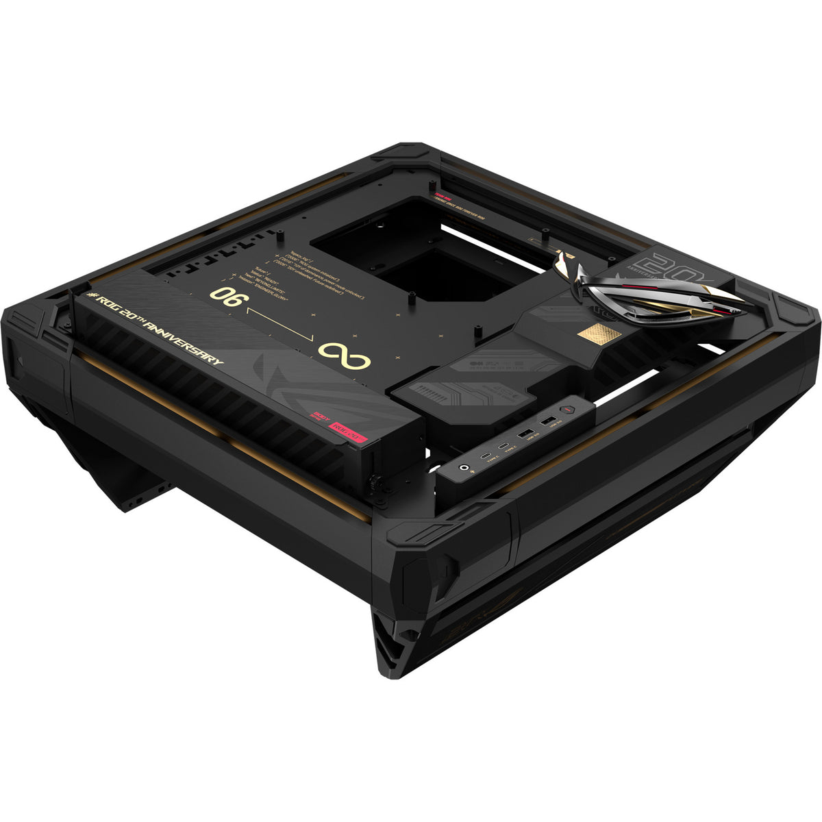 Asus rog gr20 edition 20 midi tower behuizing (zwart | 2x usb-a | 2x usb-c | rgb)