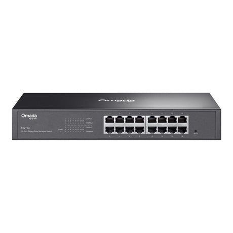 Tp-Link Omada ES216G 16-Port Gigabit Easy Managed Switch (Schwarz)