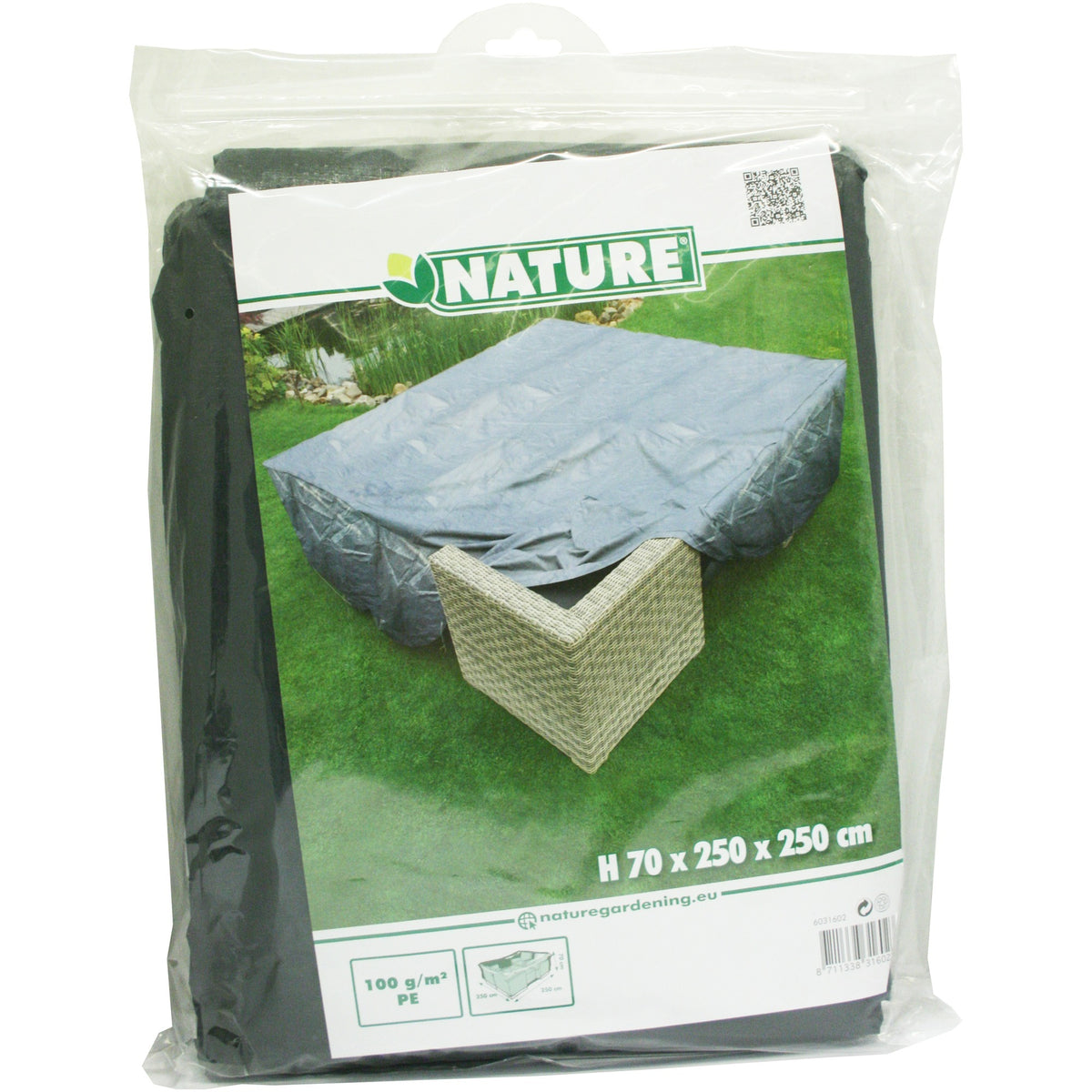 Nature Gartenmöbelbezug für Lounge-Set-Bezug (grau, 6031602)