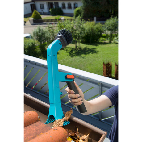Gardena combisystem Dachrinnenreiniger Winkelbesen (türkisschwarz, 3651-20)