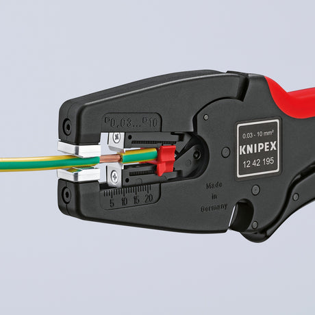 Knipex Multistrip 10 automatische Abisolierzange 1242195 (schwarz rot)
