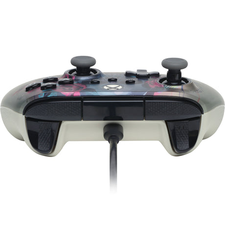 Powera Advantage Plus kabelgebundener Controller für Xbox Series X|s – Bloom Gloom (Silber, Xbox Series X|s, Xbox One, PC)