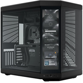 Hyte y70 Touch Infinity Midi-Tower-Gehäuse (schwarz | 2x USB-A | 1x USB-C | gehärtetes Glas)