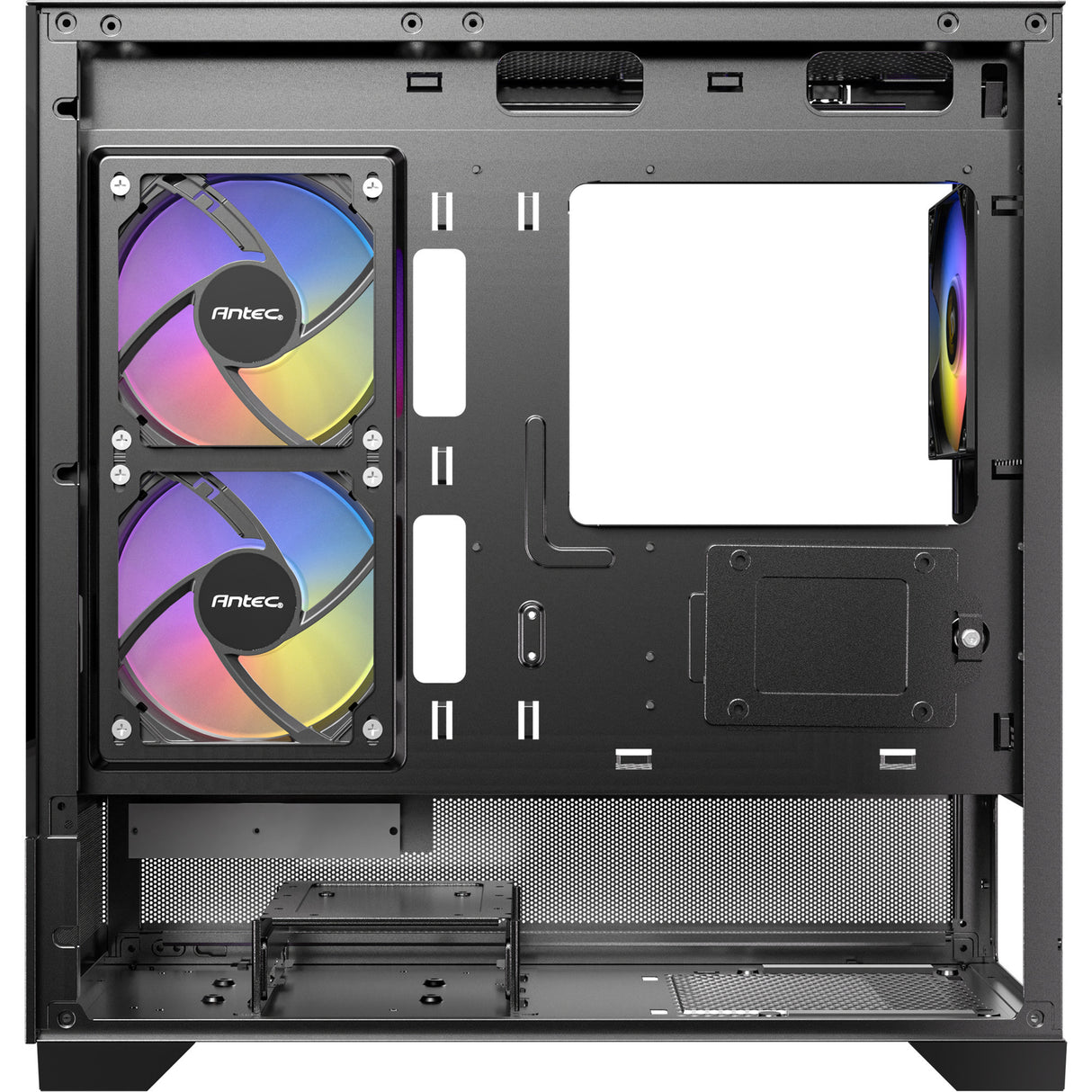 Antec cx500m argb Mini-Tower-Gehäuse (schwarz | 2x USB-A | 1x USB-C | gehärtetes Glas)