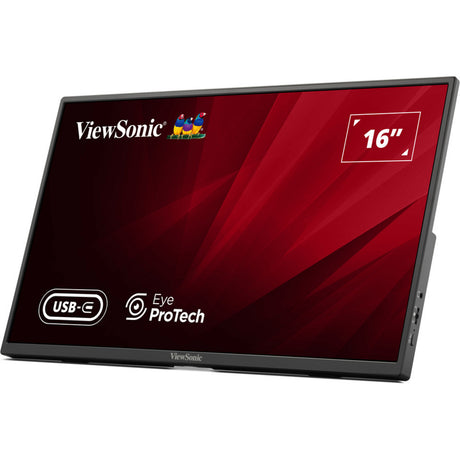 Viewsonic VA1650 leichter tragbarer Monitor 16 (schwarz, 1x HDMI, USB-C)