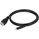 Club 3D Micro HDMI > HDMI 2.0 Kabel (schwarz, 1 Meter, 4K 60Hz)
