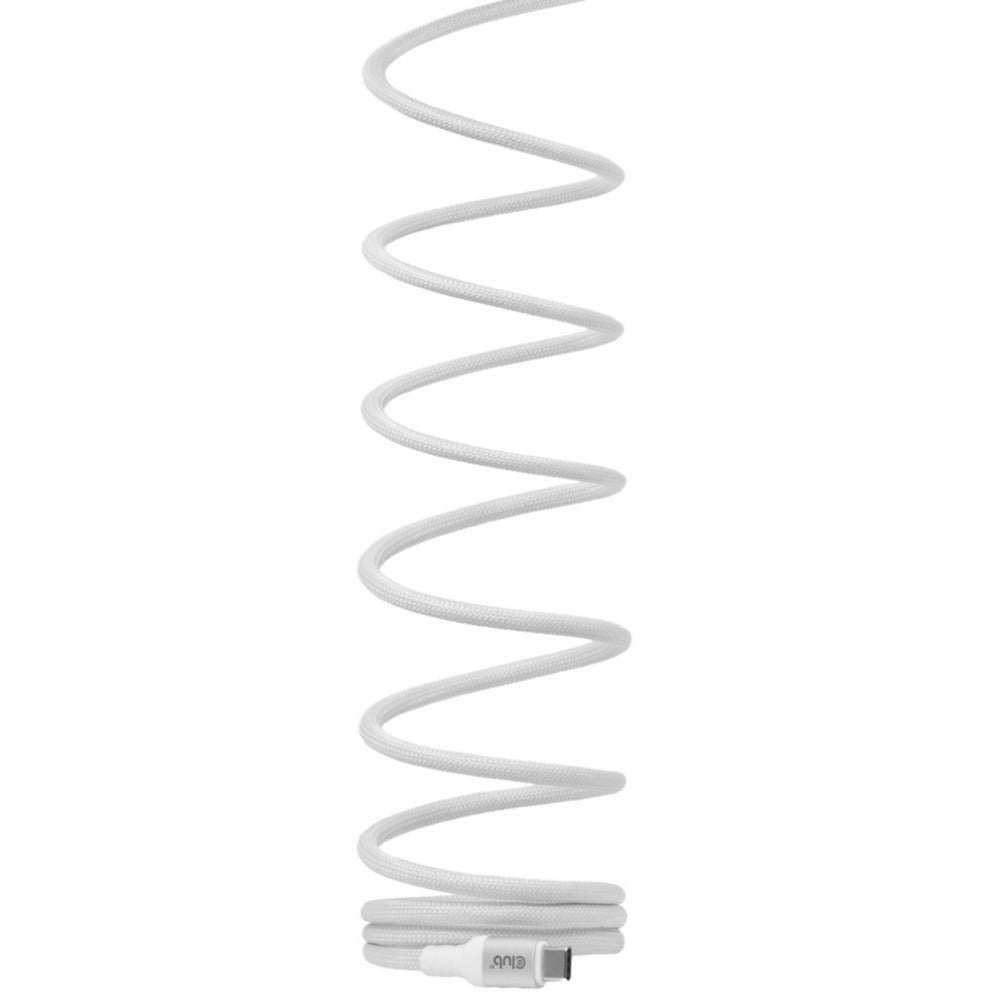 Club 3D USB-C Magnetspule 240 W PD3.1 weißes Kabel, 2 Meter Kabel (weiß)