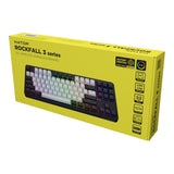 Hator rockfall 3 tkl wireless rgb mechanisch gaming toetsenbord (zwart, us lay-out (qwerty), 80% (tkl), rgb, pbt keycaps, hotswap, 2.4 ghz bluetooth usb-c)