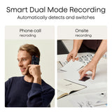 Plaud note pro dicteerapparaat (zilver, 64 gb, bluetooth (ble 5.4), dual-band wi-fi (2.4ghz 5ghz))