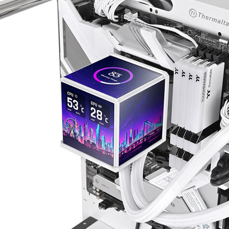 Thermaltake Minecube 360 Ultra Arbb Sync AIO Flüssigkeitskühler – Snow Edition Wasserkühlung (weiß)