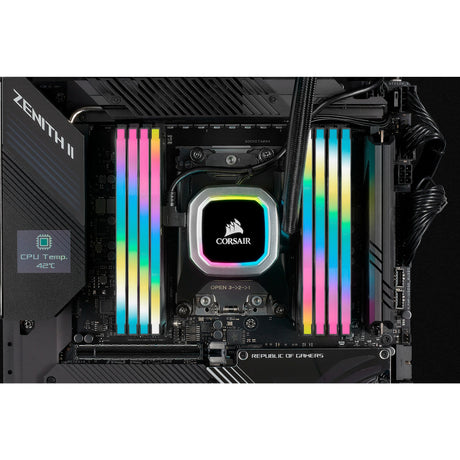 Corsair 64 gb ddr4-3200 (4x 16 gb) werkgeheugen (cmh64gx4m4e3200c16, xmp 2,0)