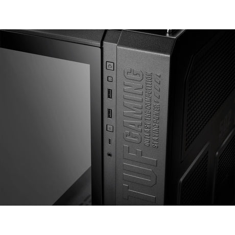 Asus TUF Gaming GT502 Plus Midi-Tower-Gehäuse (schwarz | 2x USB-A | 1x USB-C | gehärtetes Glas)