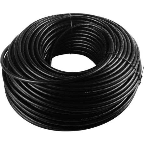 Goobay Netzwerkkabel Cat.6 u UTP, Outdoor (schwarz, 100 Meter)