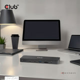 Club 3D 14-1 USB-C Quad-Display-Dockingstation (Schwarz)