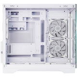 Chieftec Visio Midi Tower Gehäuse (weiß | 2x USB-A | 1x USB-C | RGB | gehärtetes Glas)