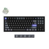 Keychron q3 he 8k magnetic switch keyboard (zwart, us lay-out (qwerty), ultra-fast lime, 80% (tkl), rgb, hot swap, 8k)