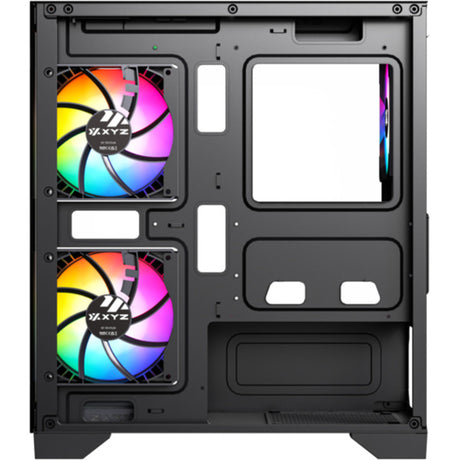 Xyz PC Gear Titanium View Lite Midi-Tower-Gehäuse (schwarz | 2x USB-A | gehärtetes Glas)