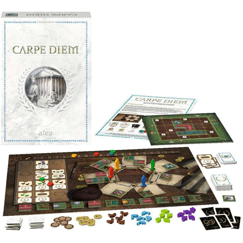 Ravensburger Carpe Diem Brettspiel (englisch, 2 – 4 Spieler, 45 – 75 Minuten, ab 10 Jahren))