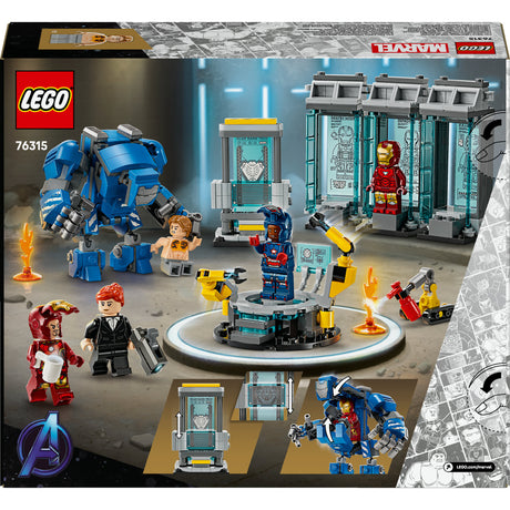 Lego 76315 Superhelden Marvel Iron Mans Labor: Rüstungsraum