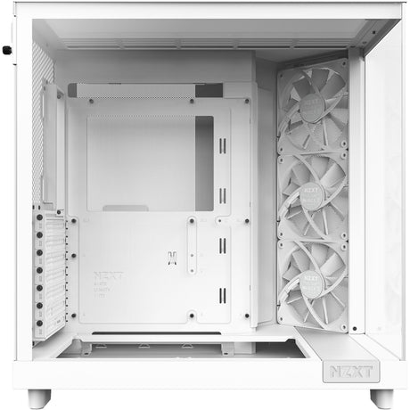 Nzxt h6 flow midi tower housing (white | 2x USB-A | 1x USB-C | tempered glass)