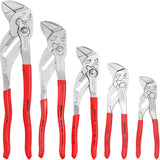 Knipex 001955s4 5-teiliges Schraubenschlüssel-Zangen-Set in Rolltasche