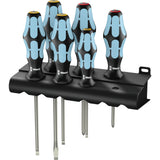 WERA 3334 6 Schraubendreher-Set, Edelstahl + Halter, 6-teilig