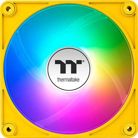 Thermaltake CT120 EX ArGB Sync PC-Lüfter Bumblebee (3-Lüfter-Pack) Gehäuselüfter (gelb, 3 Stück, 120 x 120 x 25 mm, PWM)