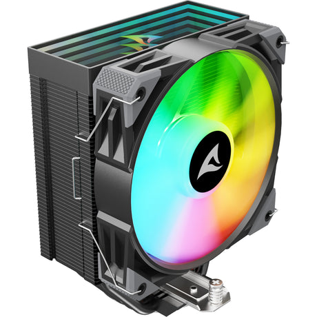 Sharkoon A40 RGB CPU-Kühler (schwarz, 4-Pin-PWM-Lüfteranschluss)