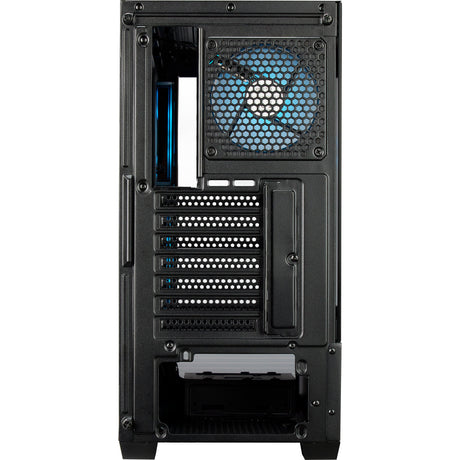 Cooler Master Elite 690 Wood Midi Tower-Gehäuse (schwarze Holzfarbe | 2x USB-A | 1x USB-C | RGB | gehärtetes Glas)