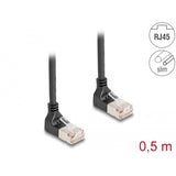 Delock RJ45 Network Cable Cat.6a S FTP Slim 90 ° nach oben