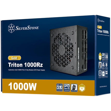 Silverstone Triton 1000RZ modulares 1000-Watt-Netzteil (schwarz, 1x 12V-2x6, 4x PCIe)