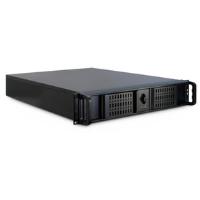 Inter-tech 2u-2098-sl Rackgehäuse (schwarz | 2x USB-A)