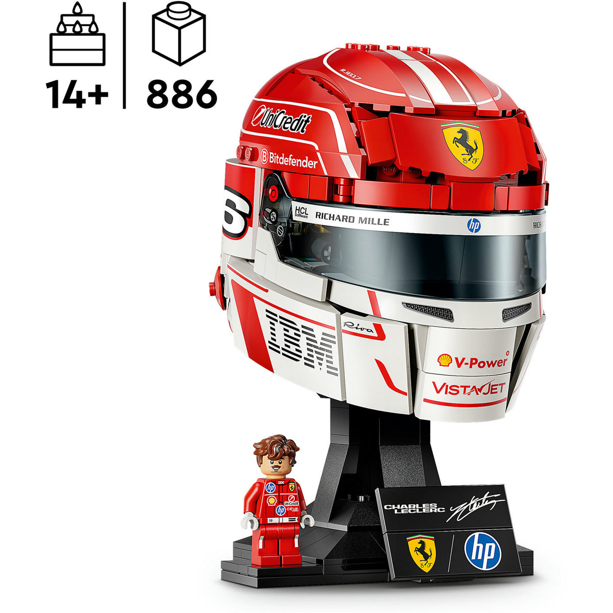 Lego Editions Scuderia Ferrari HP Helm von Charles Leclerc – 43014
