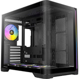 Antec C5 Curve Argb Midi-Tower-Gehäuse (schwarz | 2x USB-A | 1x USB-C | gehärtetes Glas)
