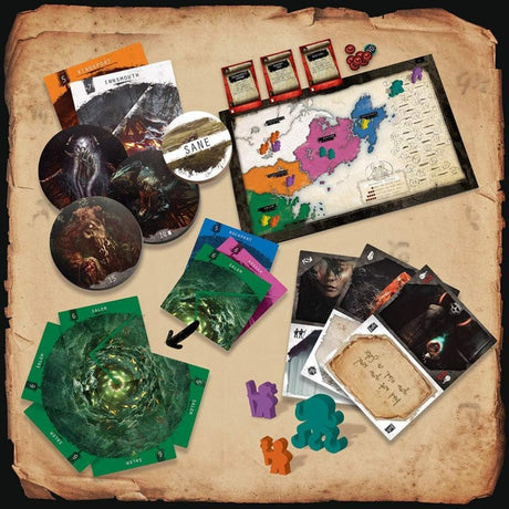 Europäisches Spielernetzwerk Gates of Delirium Brettspiel (englisch, 2 – 4 Spieler, 45 Minuten, ab 14 Jahren)