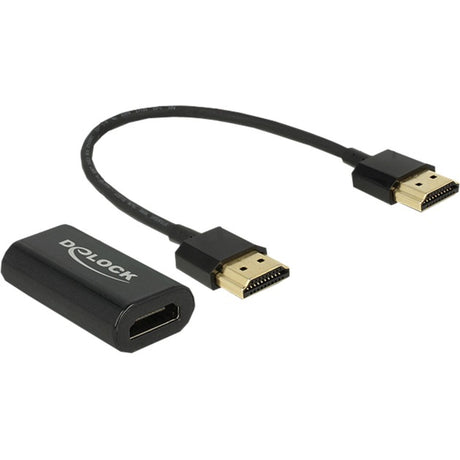 Delock HDMI A (Buchse) > VGA (Buchse) Adapter (schwarz, 0,15 Meter)
