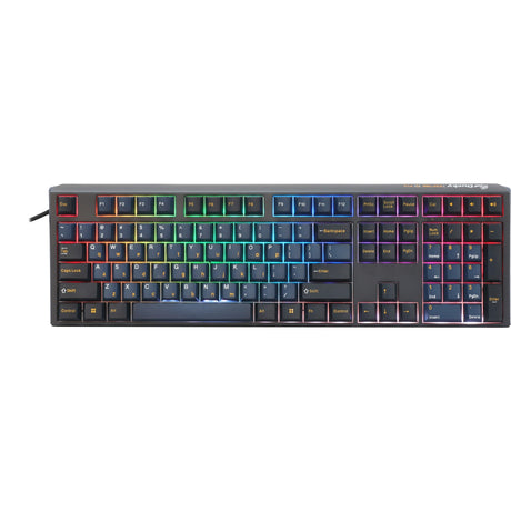 Ducky One 3 Pro, Gaming-Tastatur (Schwarz, US-Layout, Cherry MX2A Speed Silver, RGB-LED, Double-Shot PBT, Quack-Mechanik, Hot-Swap)