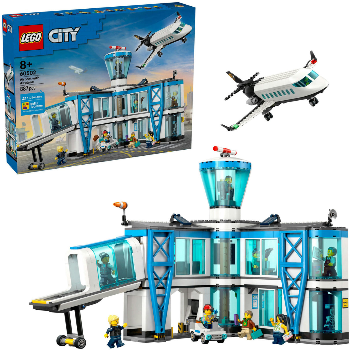 Lego My City 60502 Flughafen mit Flugzeug