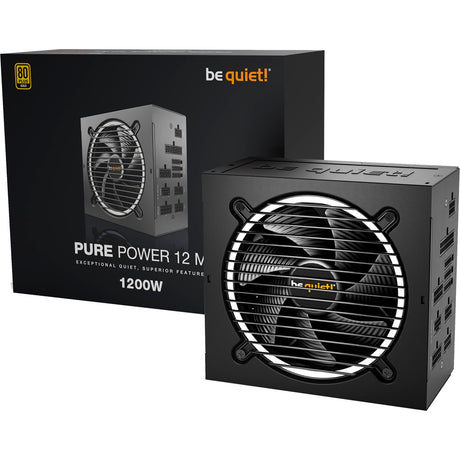 Ruhig sein! Pure Power 12m modulares 1200-Watt-Netzteil (schwarz, 1x 12V-2x6, 4x PCIe)