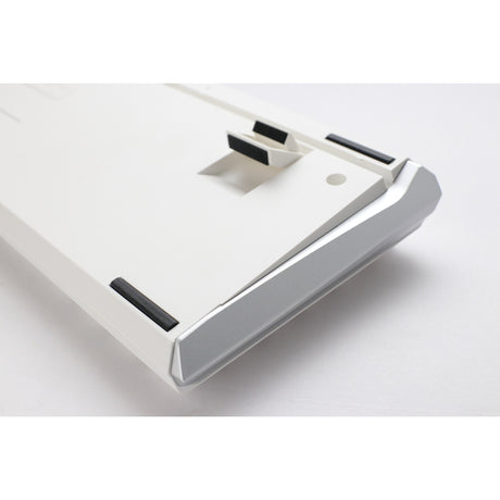 Ducky One 3 Classic Pure White TKL RGB mechanische Tastatur (weiß, US-Layout (QWERTY), Cherry MX Silent Red, 80 % (TKL), RGB-LEDs, Double-Shot PBT, Hot-Swap-fähig, Quack-Mechanik)