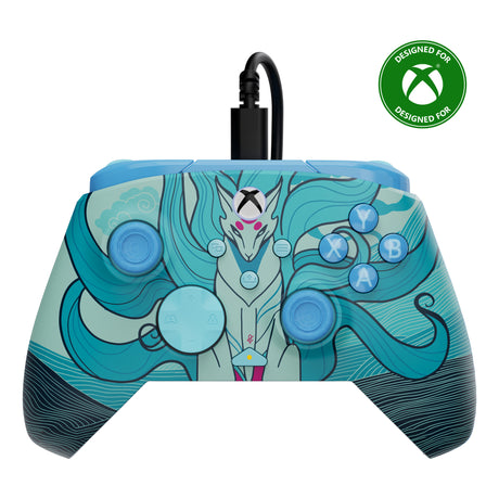 Erweiterter kabelgebundener Turtle Beach Rematch-Controller (Blue Kitsune, Xbox Series X|S, Xbox One, PC)