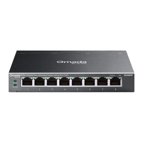 Tp-link omada es208gp 8-poort gigabit easy managed switch (zwart, 8x poe+)