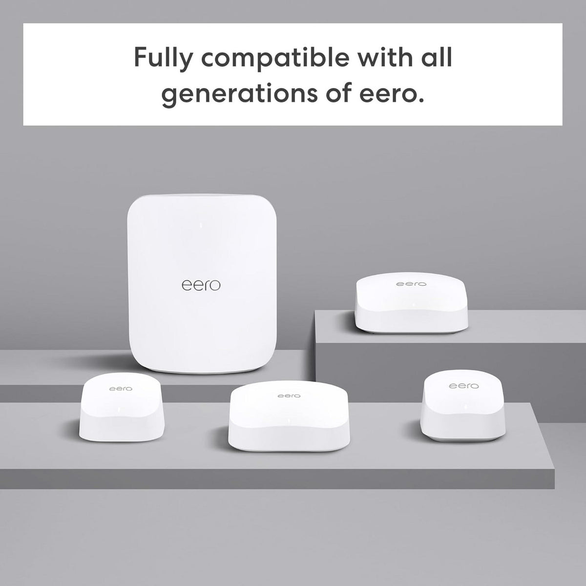 Eero Pro 7 Mesh-WLAN-Router, 3-teiliger Mesh-Router (weiß)